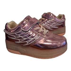 Kids Metallic Winged Sneakers